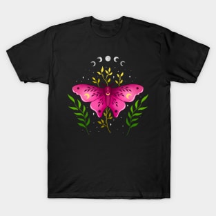 Celestial Floral Moth T-Shirt